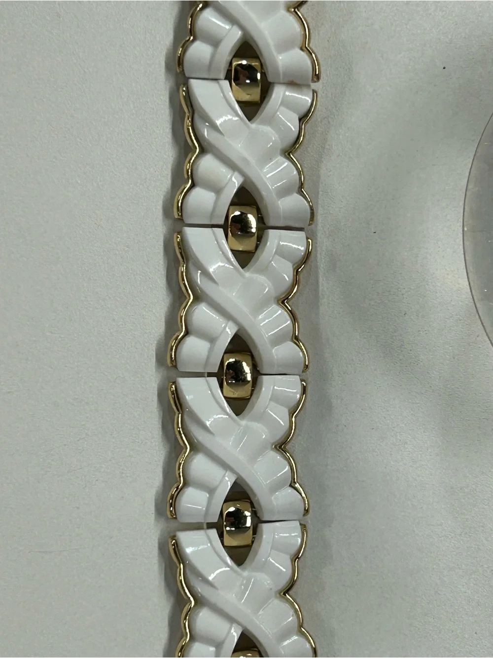 1960’s BSK gold plated lucite bracelet